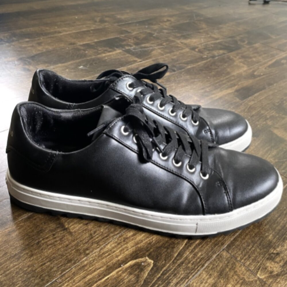 Karl Lagerfeld - Men's Black Leather Shoes